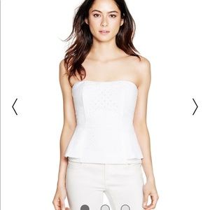 White House Black Market Eyelet Bustier White